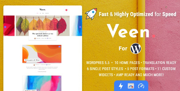Veen Minimal - Lightweight Blog for WordPress