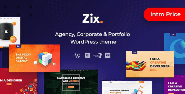 Zix - Digital Agency and Multipurpose WordPress Theme