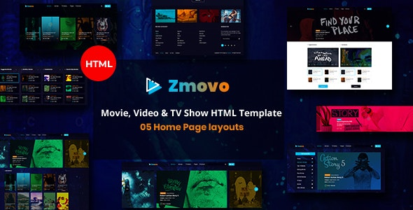 Zmovo Online Movie Video And TV Show HTML Bootstrap Template