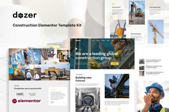 Dozer - Construction Elementor Template Kit