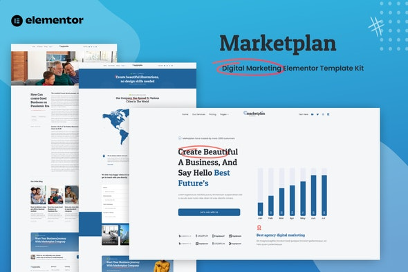 Marketplan - Digital Marketing Elementor Template Kit