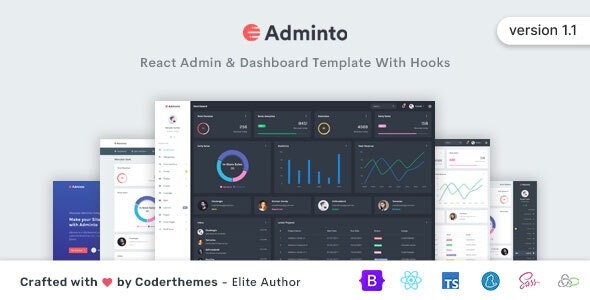 AdmintoReact Admin - Dashboard Template