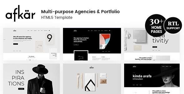 AfkarCreative Multi-Purpose HTML Theme