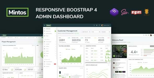 Mintos - Responsive Bootstrap Admin Dashboard Template