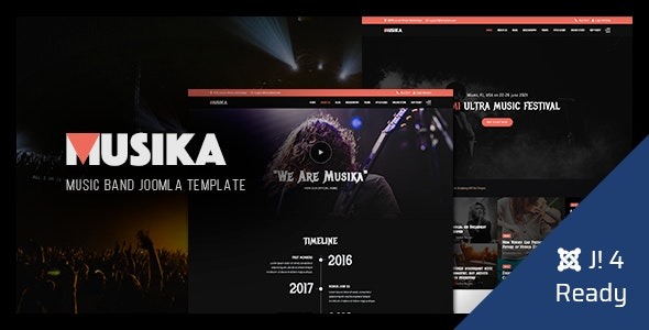 Musika - Music Festival - Band Joomla Template