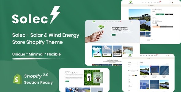 Solec Solar - Wind Energy Store Shopify Theme