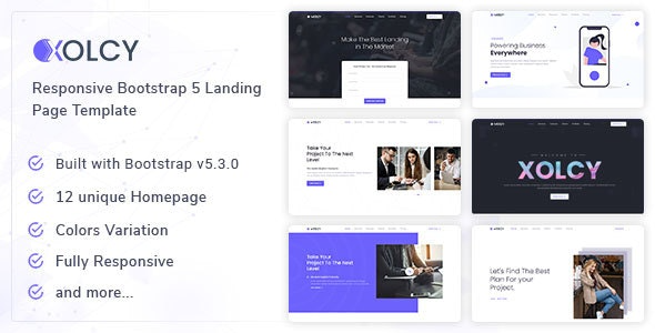 Xolcy - Bootstrap Creative Landing Page Template