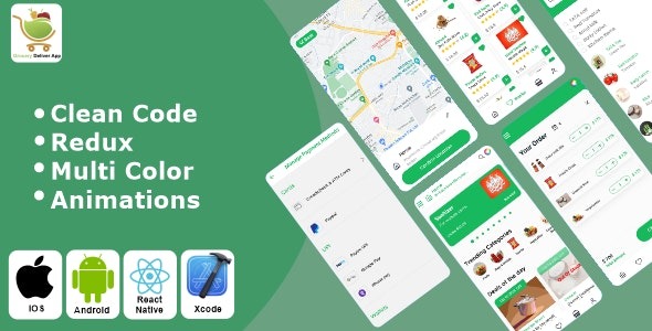 Grocery App Grocery Delivery App React Native iOS/Android App Template