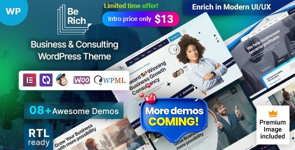 Berich - Consulting business WordPress Theme