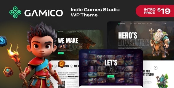 Gamico - Indie Games Studio WordPress Theme