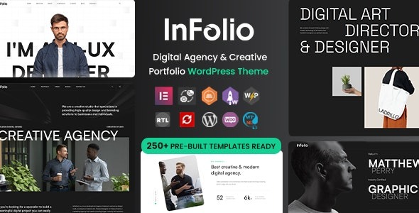 Infolio - Digital Agency - Creative Portfolio WordPress Elementor Theme