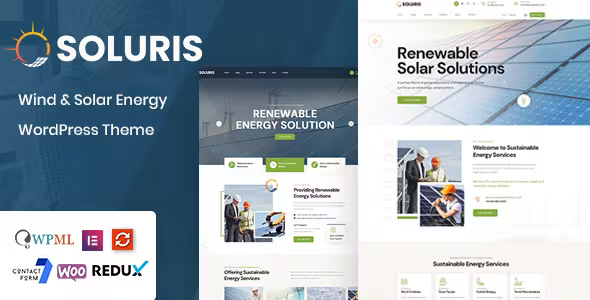 Soluris Ecology - Solar Energy WordPress Theme