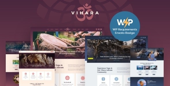 Vihara - Ashram Oriental Buddhist Temple WordPress Theme + RTL
