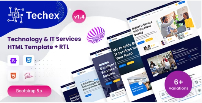 Techex Technology - IT Services HTML Template