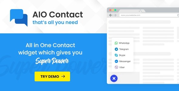 AIO Contact - All in One Contact Widget