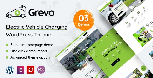Grevo Electric Vehicle Charging WordPress Theme