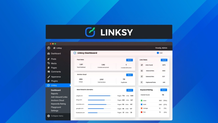 LINKSY - First AI-Powered Link Building WordPress Plugin