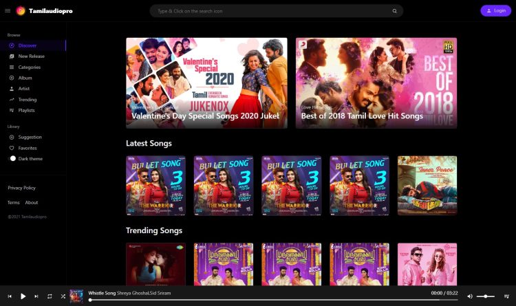 Tamilaudiopro Online Music Streaming Apps