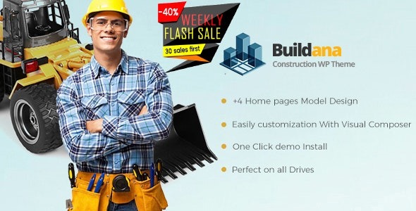 Buildana Construction & Building WordPress Theme