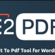 EPdf – Export To Pdf Tool for WordPress Unlimited - EPdf - Export To Pdf Tool for WordPress Unlimited v1.23.24 by E2pdf Nulled Free Download