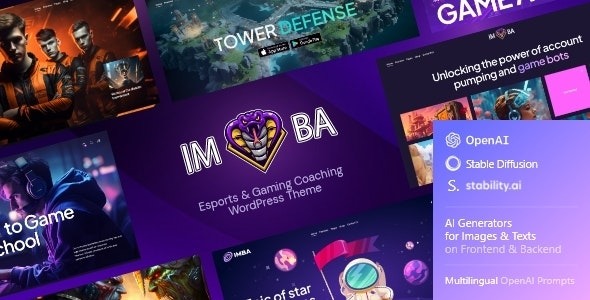 Imba Esports & Gaming Coaching WordPress Theme