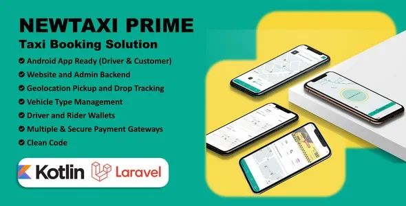 NewTaxi Prime - Taxi App With Admin Panel | Multi Payment Gateway | Wallet | Money Transfer