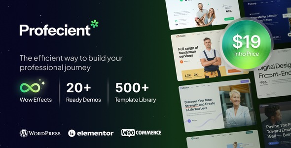 Profecient Multipurpose Elementor Business & WooCommerce WordPress Theme