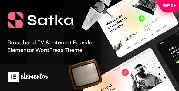 Satka Satellite TV & Internet Provider WordPress Theme