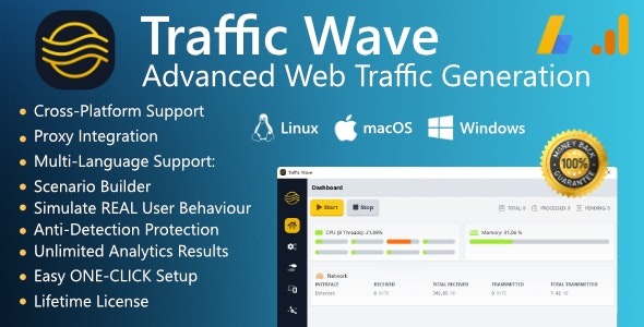 Traffic Wave Advanced Cross-Platform Web Traffic Generation