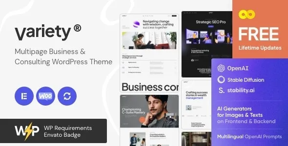 Variety - Multipage Business & Consulting WordPress Theme