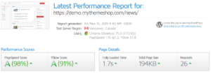 News Theme GTmetrix Performance Report A (98%) A (91%)