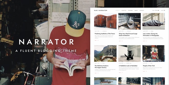 Narrator - A Fluent WordPress Blogging Theme