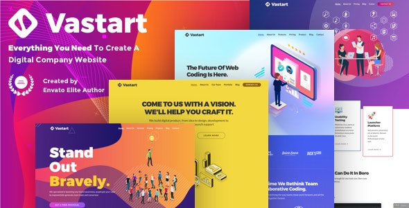 Vastart - Digital Company & Startup WordPress Theme